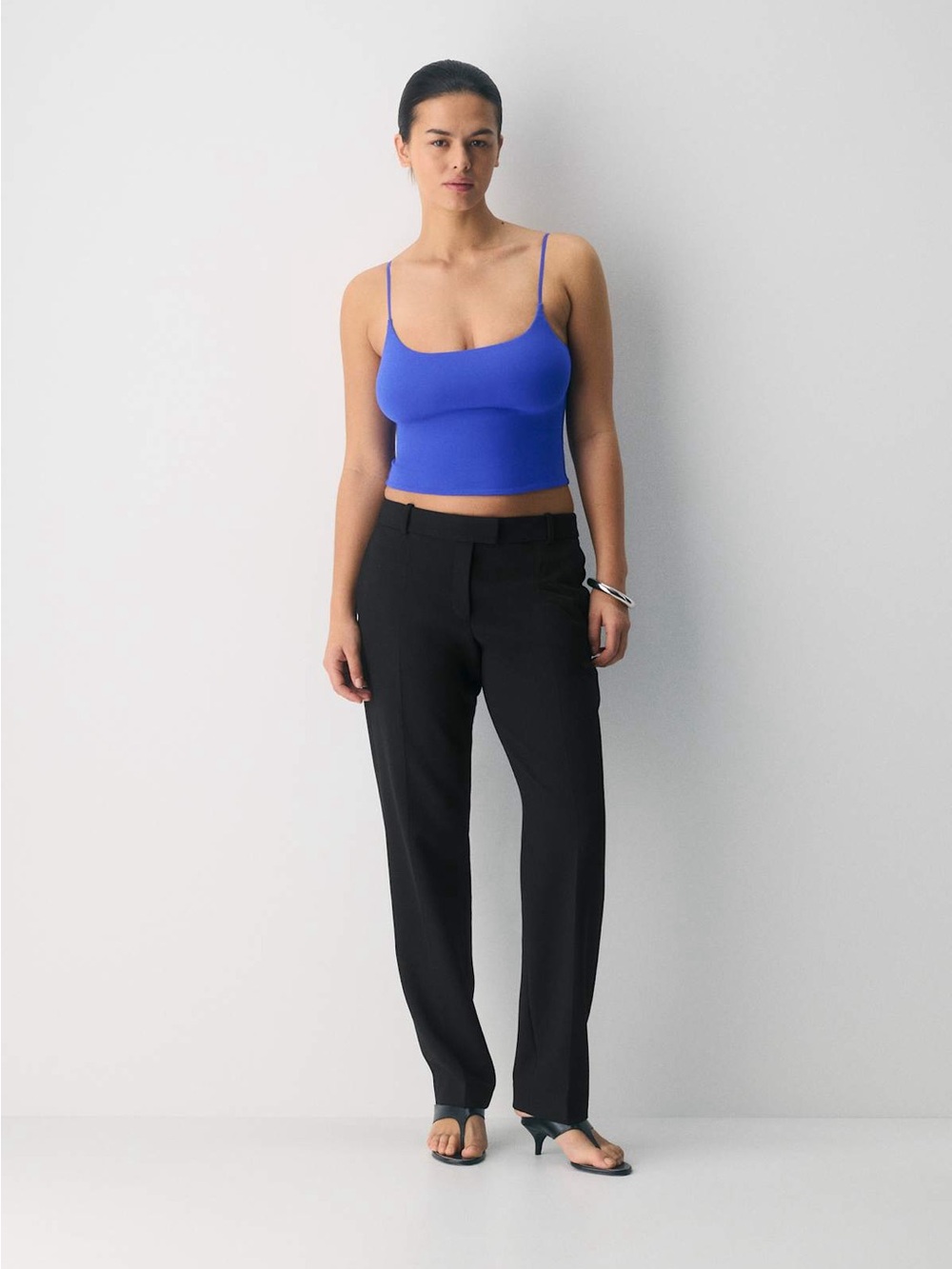 New Aritzia Contour Original Square-neck Cami Tank in Ablaze Blue Size Medium